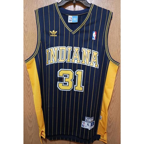 adidas Other - Reggie Miller-Adidas-Pacers-Jersey-Blue/Yellow-Used-XL-$85